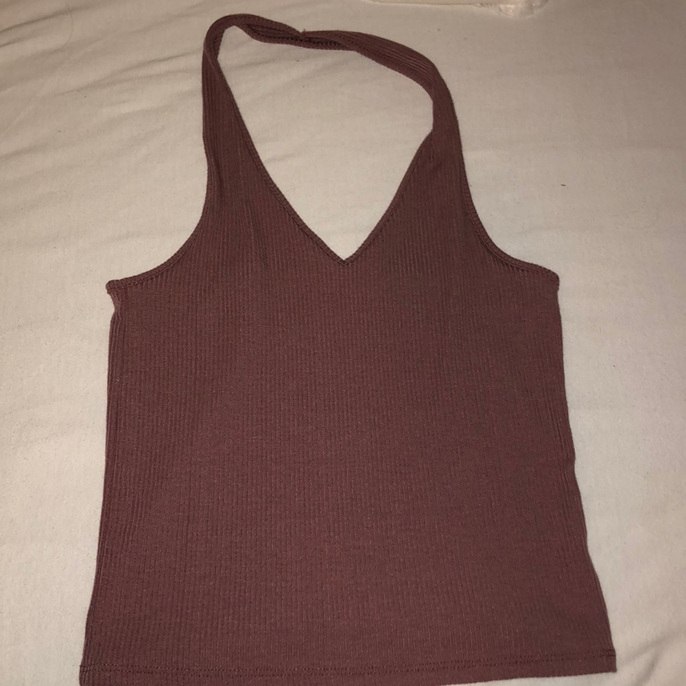Purple halter top